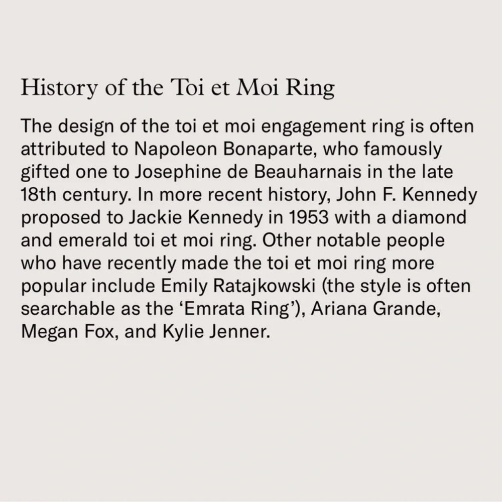 Toi et Moi Double Stone Engagement Ring - Picture 5 of 10
